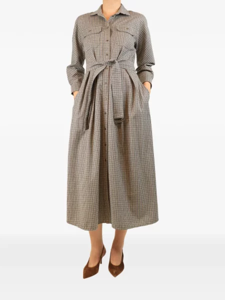 Cu centură rochie Weekend Max Mara maro