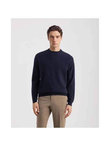 Bluza Filippo De Laurentiis z kaszmiru niebieska