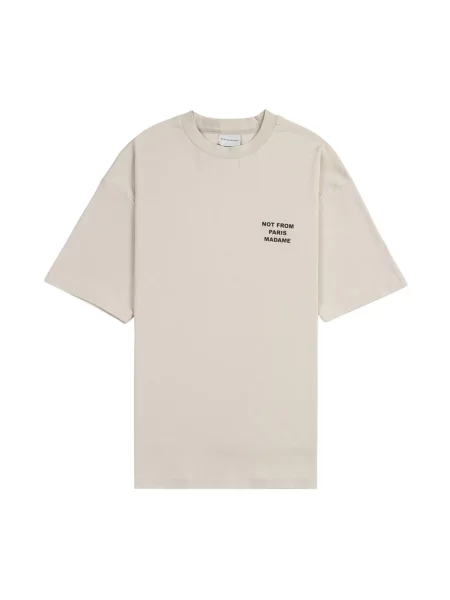 Drôle de Monsieur t-shirt Le T-Shirt Slogan z nadrukiem beżowy