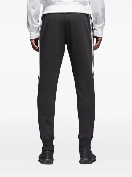 Pruhované krajkové pruhované tričko Adidas s vázáním šedé