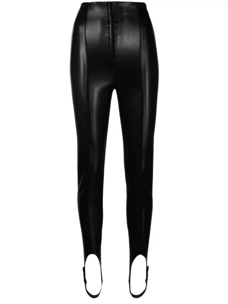 Leggings Philosophy Di Lorenzo Serafini din piele negru