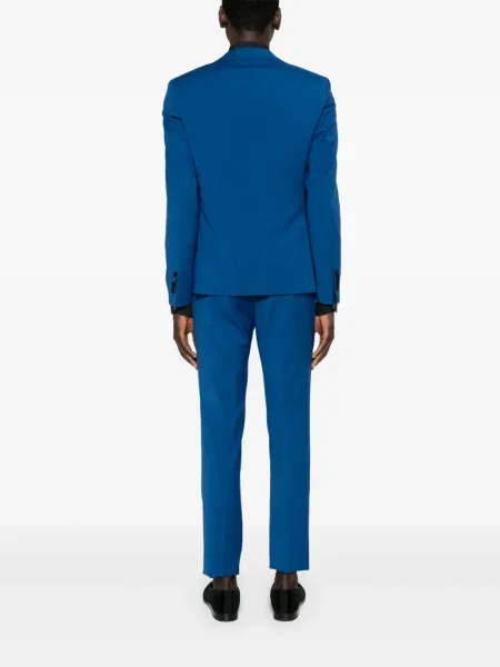 Costum Manuel Ritz din satin de costum albastru