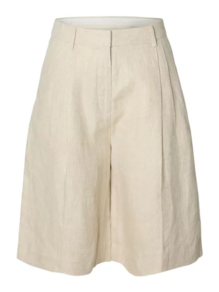 SELECTED Pantaloni cutați SLWIDA crem