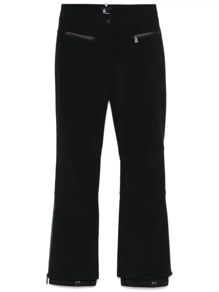 Spodnie Moncler Grenoble z autografem czarne