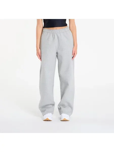 Παντελόνια Nike Solo Swoosh Fleece Open-Hem Pants Dk Grey Heather/ Lt Smoke Grey/ White L λευκό