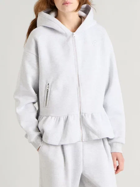 Bluza z kapturem Hosbjerg szara