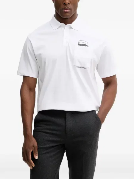 Polo Karl Lagerfeld alb