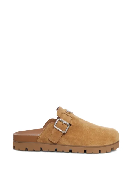 Papuci tip mules Prada maro