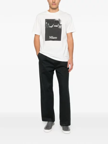 Tricou Emporio Armani cu imagine alb