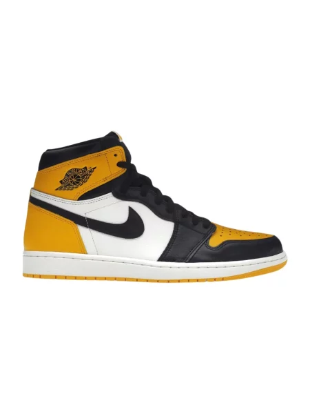 Sneakersy Jordan 1 Retro skórzane retro żółte