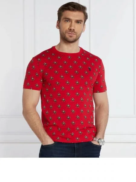 POLO RALPH LAUREN Tricou | Custom fit roșu