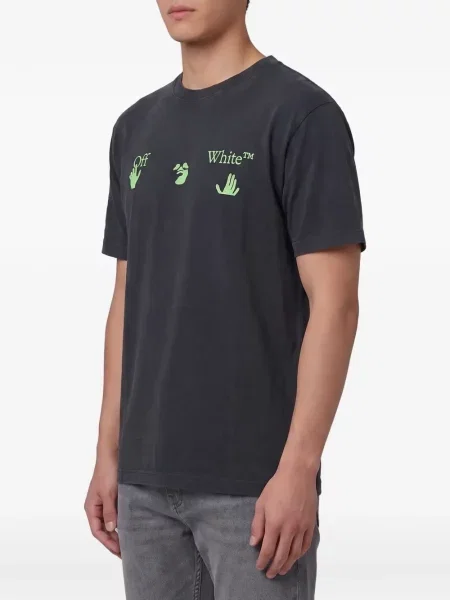 Tricou Off-white cu imagine alb