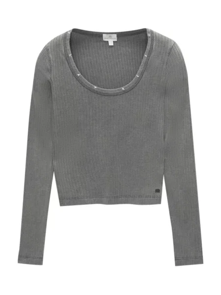 Pull&Bear Tricou închis gri