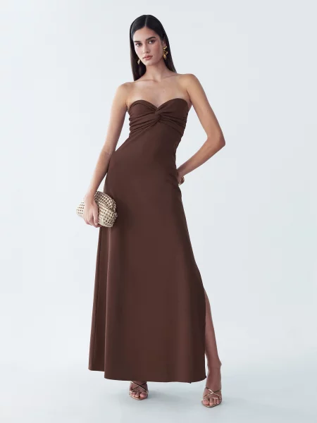 BWLDR Rochie de seară Chase' maro