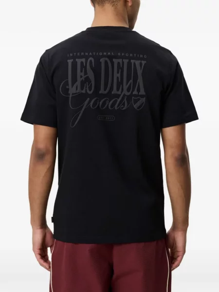 Tricou Les Deux cu imagine negru