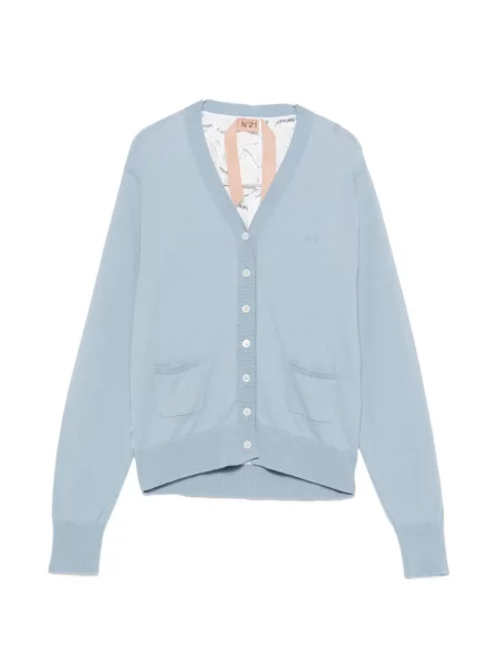 Cardigan N°21 cu decolteu în V albastru