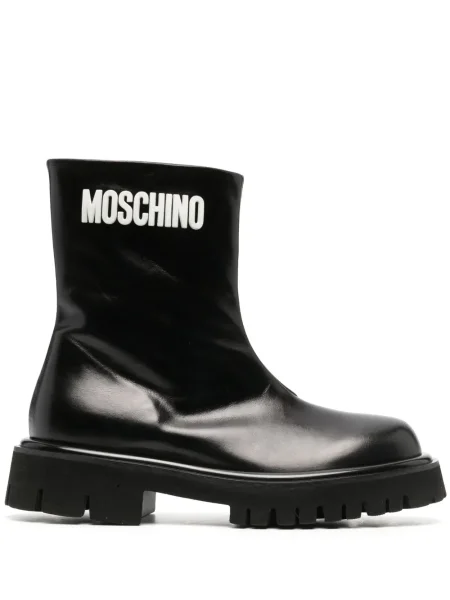 Botine Moschino din piele negru