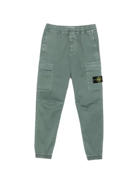 Pantaloni cargo Stone Island cu strasuri verde