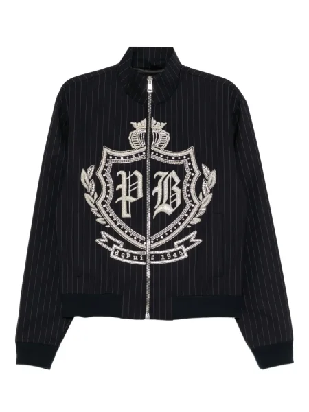 Geacă Balmain de cristal albastru