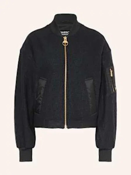 Dzianinowa kurtka Barbour International czarna