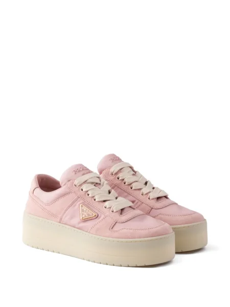 Sneakerși Prada cu platformă roz