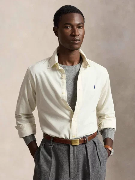 POLO RALPH LAUREN Cămașă | Custom fit | catifea reiată
