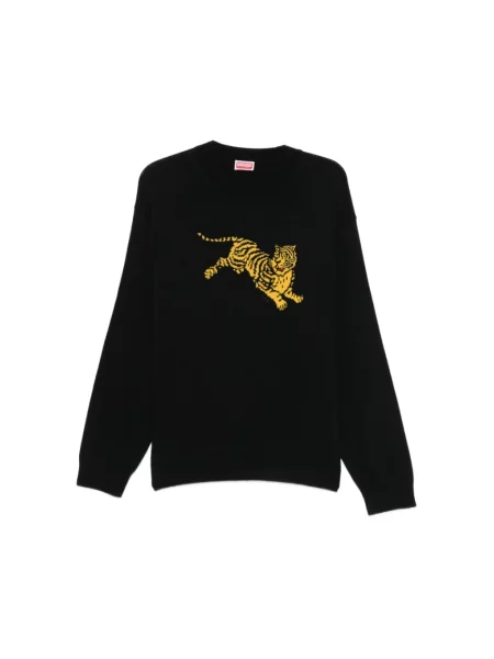 Sweter Kenzo w tygrysie prążki czarny