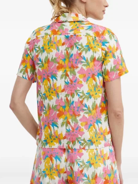 Cămașă Picture cu model floral cu imagine alb