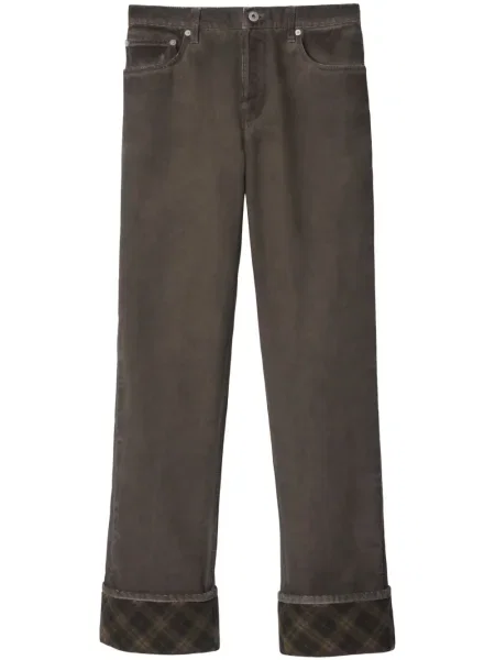 Szerokie jeansy Burberry szare