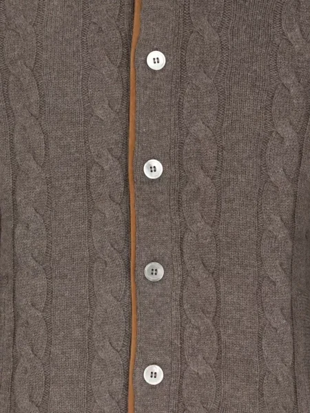 Cardigan Della Ciana tricotate maro