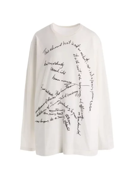 Lung tricou Yohji Yamamoto cu imagine