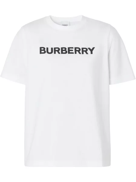 Tricou Burberry cu imagine alb