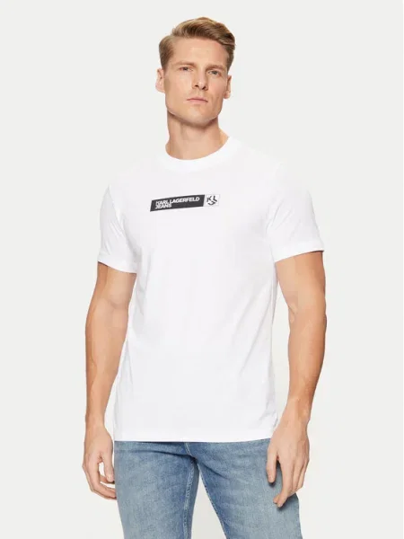 Karl Lagerfeld Jeans Tricou alb