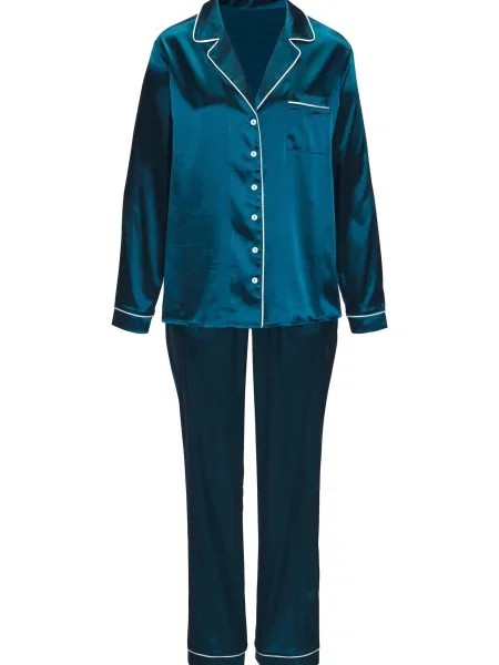 S.Oliver Pižama petrol bela