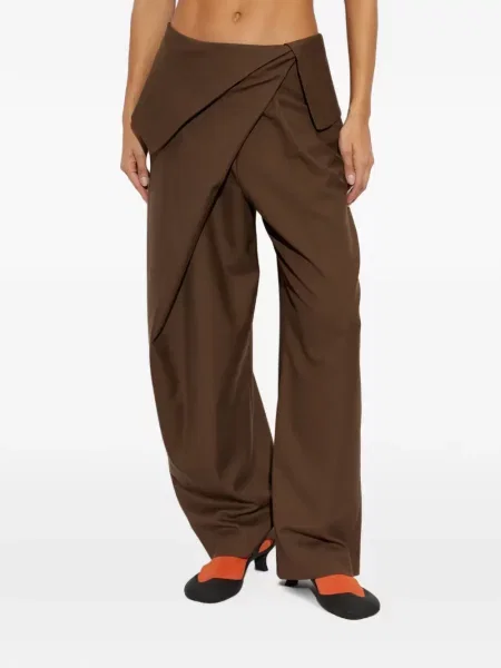Pantaloni Loewe de lână maro