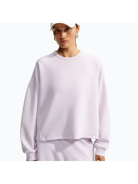 Bluză de antrenament pentru femei Nike ImpossiblySoft Bleached Lilac/Platinum violet