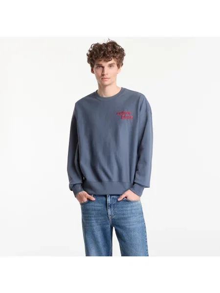 Sweatshirt Calvin Klein Jeans Ls Premium Terry Graphic Crewneck Dark Slate M