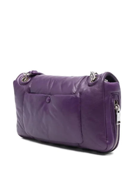 Colier Prada matlasat cu bretele violet