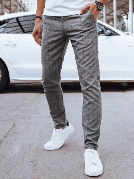 Spodnie casual ciemnoszare Dstreet