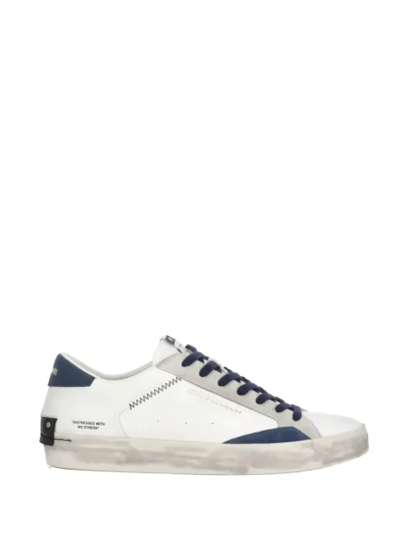 Tenisice Crime London s izlizanim efektom bijela