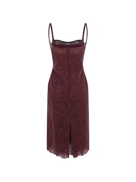 Rochie midi Ermanno Scervino din dantelă roșu
