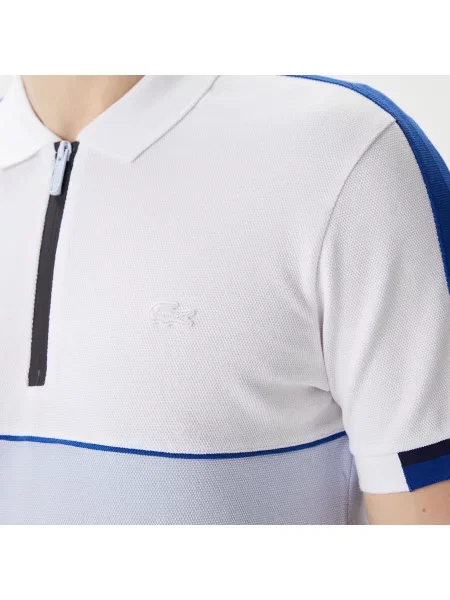 Lacoste Koszulka Polo Z Blokadą Koloru Regular Fit niebieska