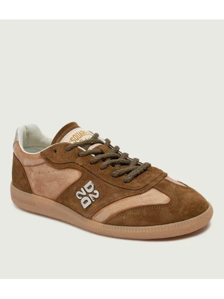 Sneakers Rebel | piele întoarsă maro