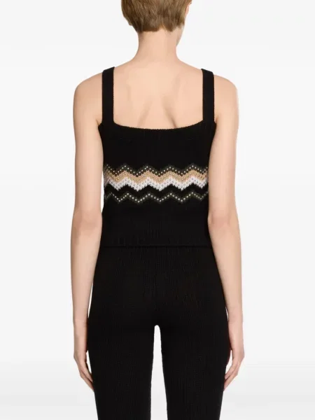 Top Elie Saab tricotate negru