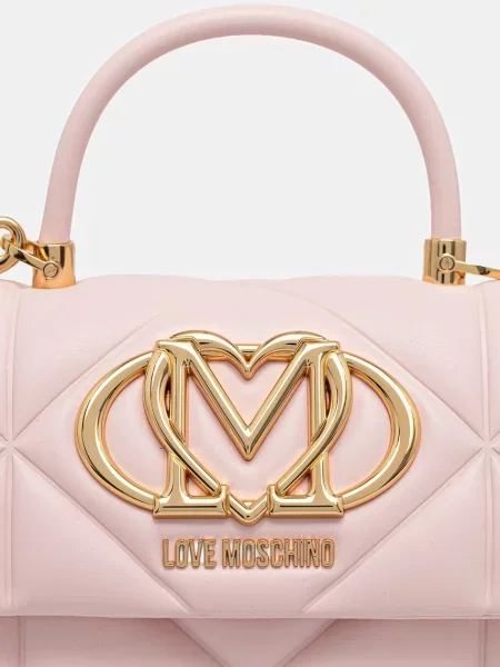 Кожаная сумка через плечо Love Moschino