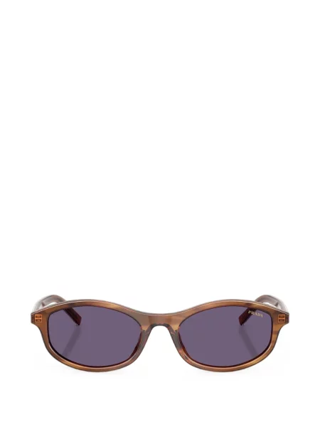 Ochelari de soare Prada Eyewear cu dungi maro