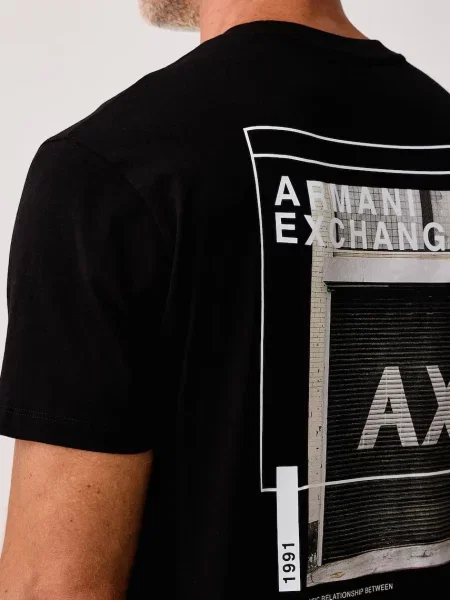 Armani Exchange férfi póló fekete