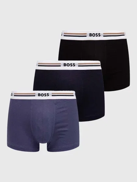 BOSS bokserki dopasowane z wiskozą Trunk 3P Revive szare