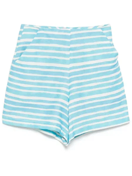 Pantaloni scurți Bambah cu dungi scurte albastru