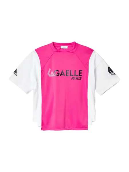 Koszulka Gaëlle Paris w miejskim stylu różowa